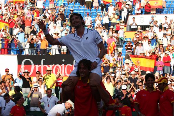 Espa&ntilde;a pasa a las semifinales de la Copa Davis